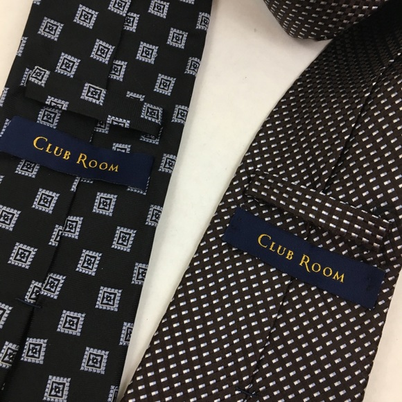 ✨5 FOR $25✨  Club Room Silk Print Tie Bundle of 2 - Picture 4 of 5